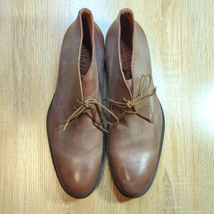 Maldini Italy Chukka Desert Lace-Up Olive Brown Leather Boots 44 11